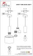 SE21-NM-4-5NM-MS3 ADEPT TUBE Nickel Matt Pendant Black Metal Shade+ HOMELIGHTING 77-8468