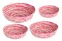Σετ 3 Καλάθια Ροζ 35x12cm,  31x9cm & 24x6cm Etoile DF-595A