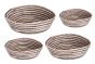 Σετ 3 Καλάθια 35x12cm,  31x9cm & 24x6cm Etoile DF-595B