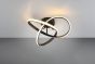 Φωτιστικό Οροφής D40xH15cm Led SMD 15w 3000K 1800lm Μέταλλο Μαύρο Ματ Trio Lighting RL Meo R62101132