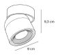 InLight Φωτιστικό Σποτ Οροφής LED 7W, 3000K , Λευκό, D:9x9,3cm 9096-White