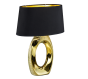 Επιτραπέζιο Λαμπατέρ Μαύρο Αμπαζούρ-Χρυσαφί Βάση 38xH52cm 1xE27 Trio Lighting Taba R50521079