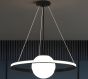 SE LED 50 PAULA PENDANT BLACK 24W 3CCT+E14 40x100cm IP20 220V 2 YEARS WARRANTY A1 HOMELIGHTING 77-50643