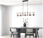 SE21-BL-120-SH1 ADEPT BLACK PENDANT WHITE SHADE+ HOMELIGHTING 77-8293