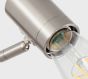 SE21-NM-16-SH3 ADEPT NICKEL MATT WALL LAMP BROWN SHADE+ HOMELIGHTING 77-8301