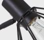 SE21-BL-22-GR1 ADEPT BLACK WALL LAMP BLACK METAL GRID+ HOMELIGHTING 77-8321