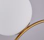 SE21-GM3-45 SCEPTRE GOLD MATT PENDANT OPAL GLASS+ HOMELIGHTING 77-9065
