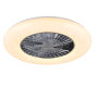 Ανεμιστήρας Οροφής Χρωμέ 59cm Led 39,6w 3000-6500K 3900lm Trio Lighting Visby R62402106