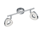 Σποτ Ράγα Δίφωτη Χρωμέ LED 2x3,5w 3000K 2x400lm Trio Lighting Tours R82132106