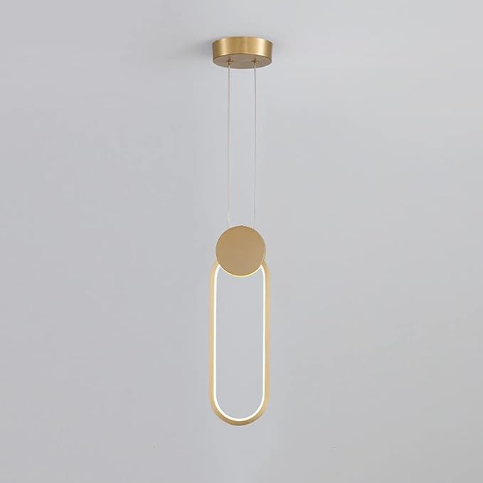 Φωτιστικό Κρεμαστό 20xH100cm Χρυσαφί  Led 3CCT 3000-4000-6500K 19w Homelighting Ria 77-50493