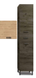 Στήλη με πόδια Π35xΥ177xΒ32 εκ. MDF Μελαμίνη Grey-Craft Ντουλάπι-Συρτάρι- Καλάθι Απλύτων Savvopoulos Eco Extras 925520-8002