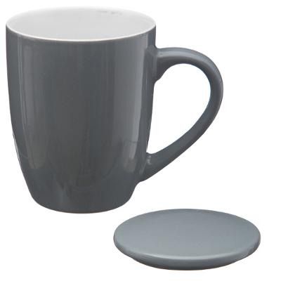 Κούπα Τσαγιού 32cl με Φίλτρο και καπάκι Γκρι Secret de Gourmet 154002Α