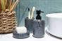 Δοχείο Κρεμοσάπουνου HADES Stoneware Ανθρακί 350ml AWD02191802 AWD02191802