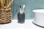 Ποτήρι Οδοντόβουρτσας HADES Stoneware Ανθρακί Φ7.5x10.5cm AWD02191803 AWD02191803