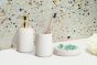 Δοχείο Κρεμοσάπουνου BONITA Stoneware Λευκό 400ml AWD02191912 AWD02191912