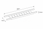 Ραφάκι Μπανιέρας Bamboo 68x15cm Black MRShome DF-0087000