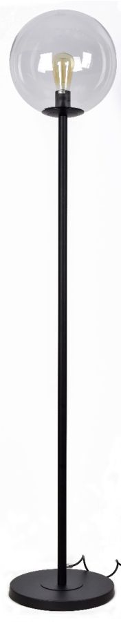 SE 3000-1 BLACK FLOOR LAMP GLOBE CLEAR 1B2 HOMELIGHTING 77-4481