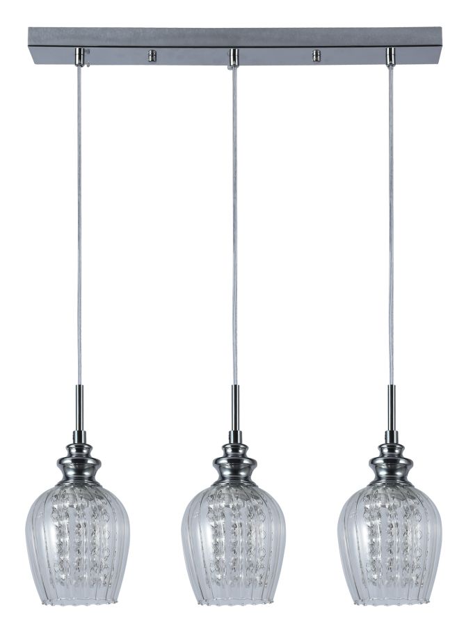 PDC 1254-3 # ΡΑΓΑ 3/Φ ΝΙΚΕΛ ΜΕ ΚΡΥΣΤΑΛΛΑ ΓΥΑΛΙ ΔΙΑΦΑΝΟ 3XE14 ARlight 0104532