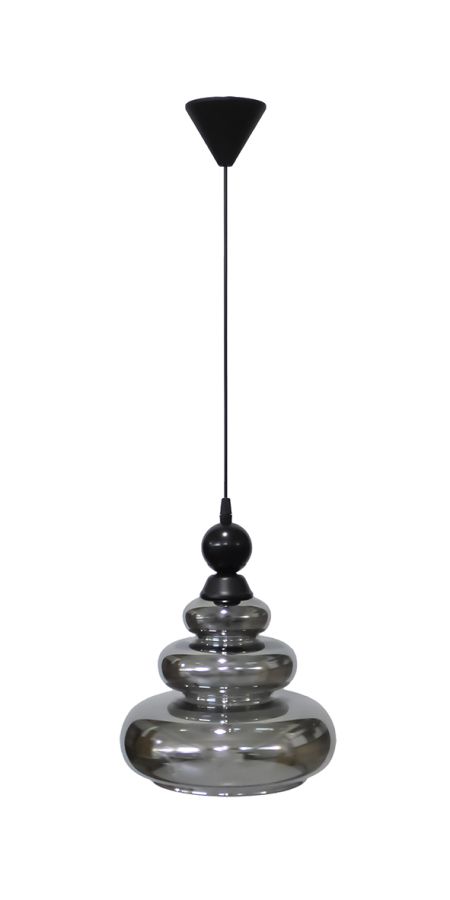 GL-6030/25 1L -B- ΜΠΙΛΙΑ PENDEL FUME Φ25 ΓΥΑΛΙΝΟ ΚΡΕΜΑΣΤΟ Heronia 02-0442