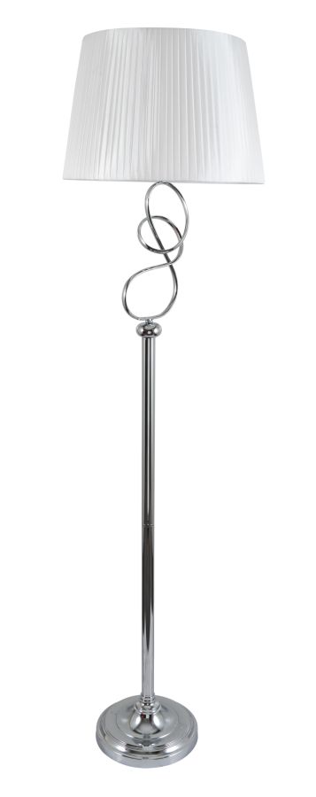 Φωτιστικό Επιδαπέδιο Ø45xH170cm 1xE27 Νίκελ, Αμπαζούρ Εκρού Ø45-35xH30cm HFLC 9905 CR ARlight 0164074