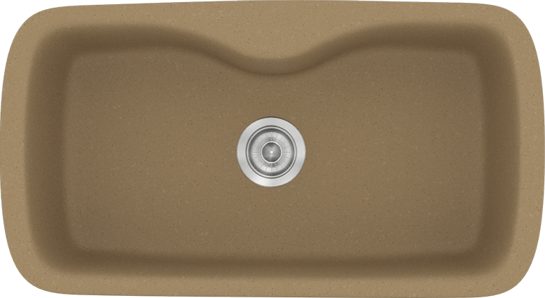 Sanitec Νεροχύτης 321 Classic 83×51 321-16-Metallic-Coffee