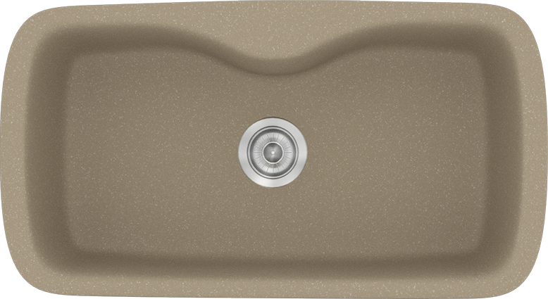 Sanitec Νεροχύτης 321 Classic 83×51 321-42-Granite-Taupe