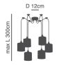 SE21-BL-B10-BL6-SH1 ADEPT PENDANT White Shade Pendant + HOMELIGHTING 77-9024