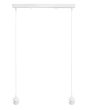 Ράγα φωτιστικού οροφής E/27 RAGA 2L WHITE METAL Heronia 06-0208