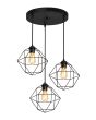 DM-03PENDEL 3/L BLACK ΚΡΕΜΑΣΤΟ ΑΝΙΣΟΠΕΔΟ ΠΟΛΥΓΩΝΟ ΜΕΤΑΛΛΙΚΟ Heronia 34-0378