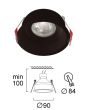 Χωνευτό Σποτ Μαύρο D:90 Dalas Viokef 4335601