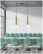 SE21-GM-5-BL2  ADEPT TUBE GOLD MATT Gold Matt Pendant+ HOMELIGHTING 77-8681