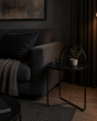 Side Table Μεταλλικό Φ40x65cm Black MRShome  DF-0034000
