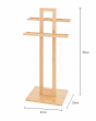 Επιδαπέδια Κρεμάστρα 2 Θέσεων από Bamboo 37x25x85cm MRShome DF-0092000