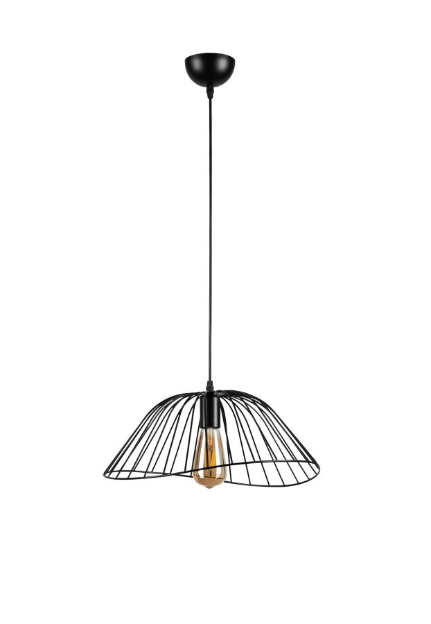 PDC 6082 BK 1/Φ ΜΕΤΑΛΛΙΚΟ ΜΑΥΡΟ ΦΡΟΥΤΙΕΡΑ 1ΧΕ27 ARlight 0084681