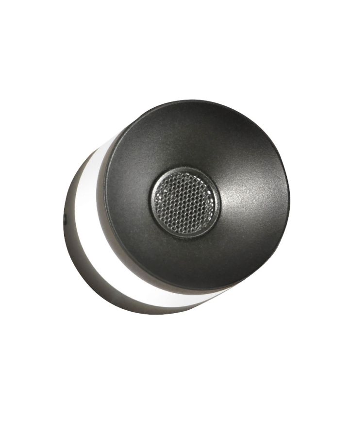 Φωτιστικό Επίτοιχο -Ηχείο, Led 8w 720 lm 3000k Μέταλλο Μαύρο, Πλαίσιο Ακρυλικό Fabas Luce Billie 3465-21-101