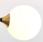SE21-HA-4 HARUTO BLACK AND GOLD PENDANT OPAL 70x70x70 E27*4 MAX 60W IP20 2 YEARS WARRANTY HOMELIGHTING 77-50612