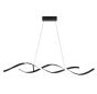 SE LED 95 QUEEN PENDANT BLACK 24W 3CCT 95x8x100cm IP20 220V 2 YEARS WARRANTY Ε2 HOMELIGHTING 77-50646