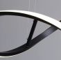SE LED 95 QUEEN PENDANT BLACK 24W 3CCT 95x8x100cm IP20 220V 2 YEARS WARRANTY Ε2 HOMELIGHTING 77-50646