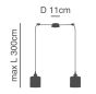 SE21-BR-10-BL2-SH1 MAGNUM BRONZE White Shade Pendant+ HOMELIGHTING 77-8728