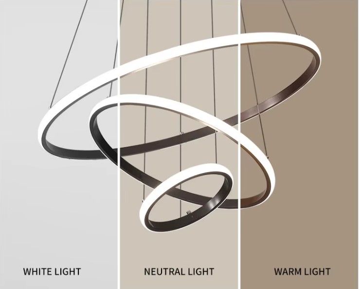 SE LED 60 DAMITA BLACK PENDANT 60-40-20x100cm 57W 3CCT WITH MEMORY IP20 2 YEARS WARRANTY A1 HOMELIGHTING 77-50603
