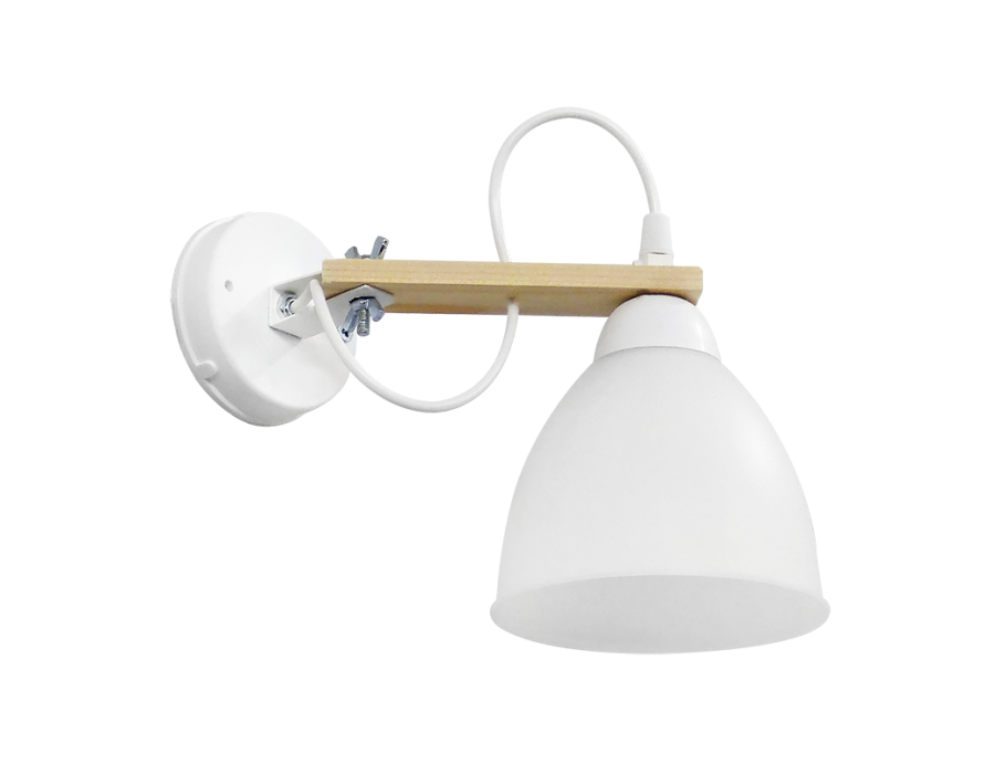 Φωτιστικό τοίχου σπαστό λευκό BREAK-01ΑΡ OVO WH-WH Heronia 31-1242