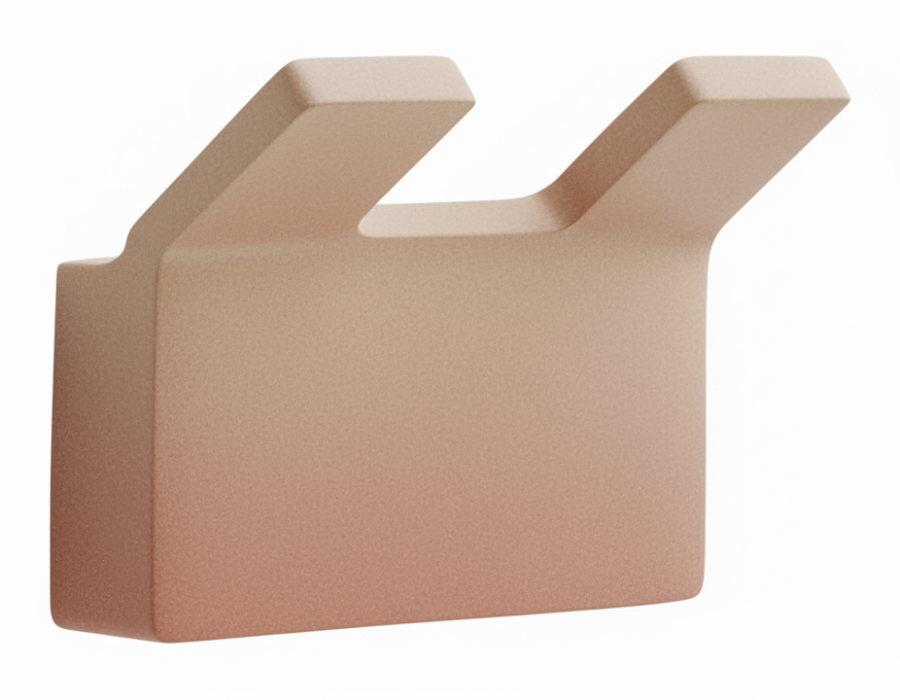 Άγκιστρο Διπλό Rose Sand Bronze Art Shelfy 32FY-R2