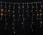 300Led Ασύμμετρη Κουρτίνα Με Επέκταση Και Μετασχηματιστή Ip44, 600 x 75(h)cm,Διάφανο Καλώδιο/ Θερμό Λαμπάκι , (Kelvin: 2.500 - 3.000) Lianos 80415