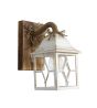 Φωτιστικό τοίχου ROPE-WOOD R-710AP WHITE-BRONZE Heronia 30-0060