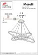 SE LED 80-60-40 MORELLI PENDANT COFFEE BROWN Γ5 HOMELIGHTING 77-8131