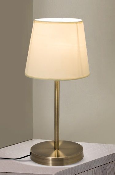 LMP-411/001 DORA TABLE LAMP SATIN NICKEL 1A2 HOMELIGHTING 77-2121