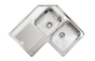 Sanitec Νεροχύτης Ανοξείδωτος 83×83 11248 Ζenith Σατινέ 11248-aristeros