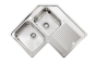 Sanitec Νεροχύτης Ανοξείδωτος 83×83 11248 Ζenith Σατινέ 11248-dexes