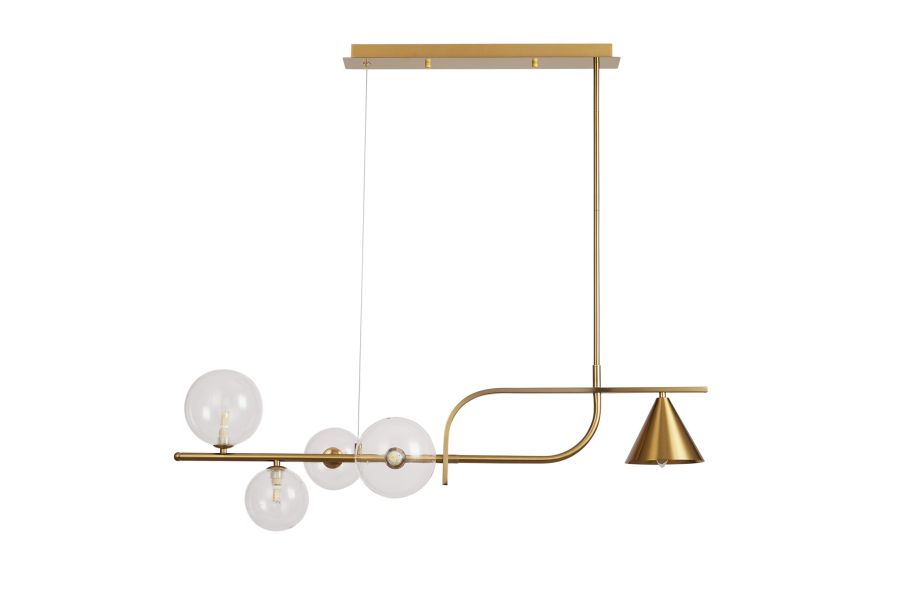 PDC 2047-1 # ΡΑΓΑ ΜΕ 4 ΓΛΟΜΠΟΥΣ  ΚΑΙ 1 ΚΑΜΠΑΝΑ 4XG9+1XE14 ARlight 0104521