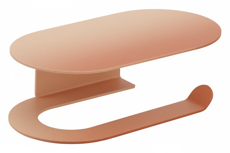 Χαρτοθήκη ανοικτή Rose Sand Bronze Art Lagoon 52LA-R2